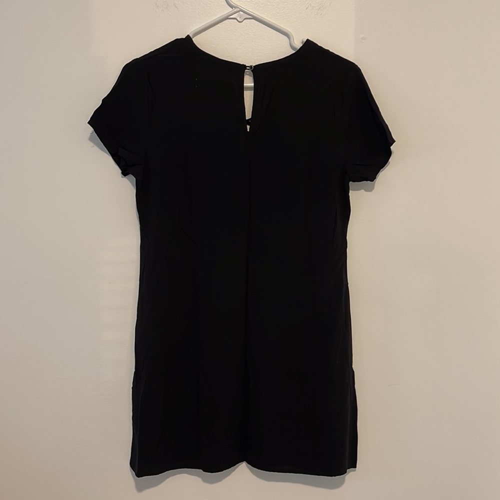 Abercrombie & Fitch black lace up tshirt dress small - Picture 4 of 5